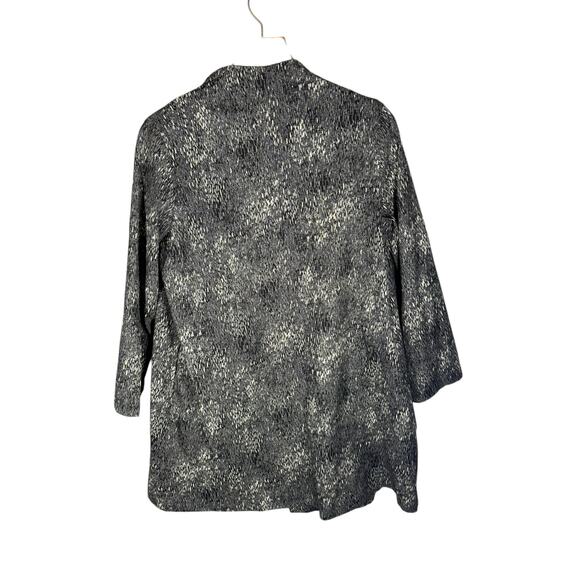 Bryn Walker Amsterdam Long Jacket Gray Black Italian Fabric Made in USA NWT - Picture 3 of 10